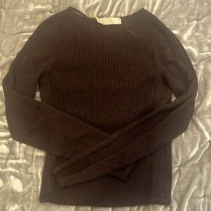Valentino Vintage Y2K Brown Wool Longsleeve Sweater (Size S)